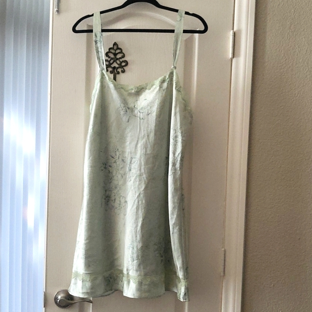 Mint green lace night gown